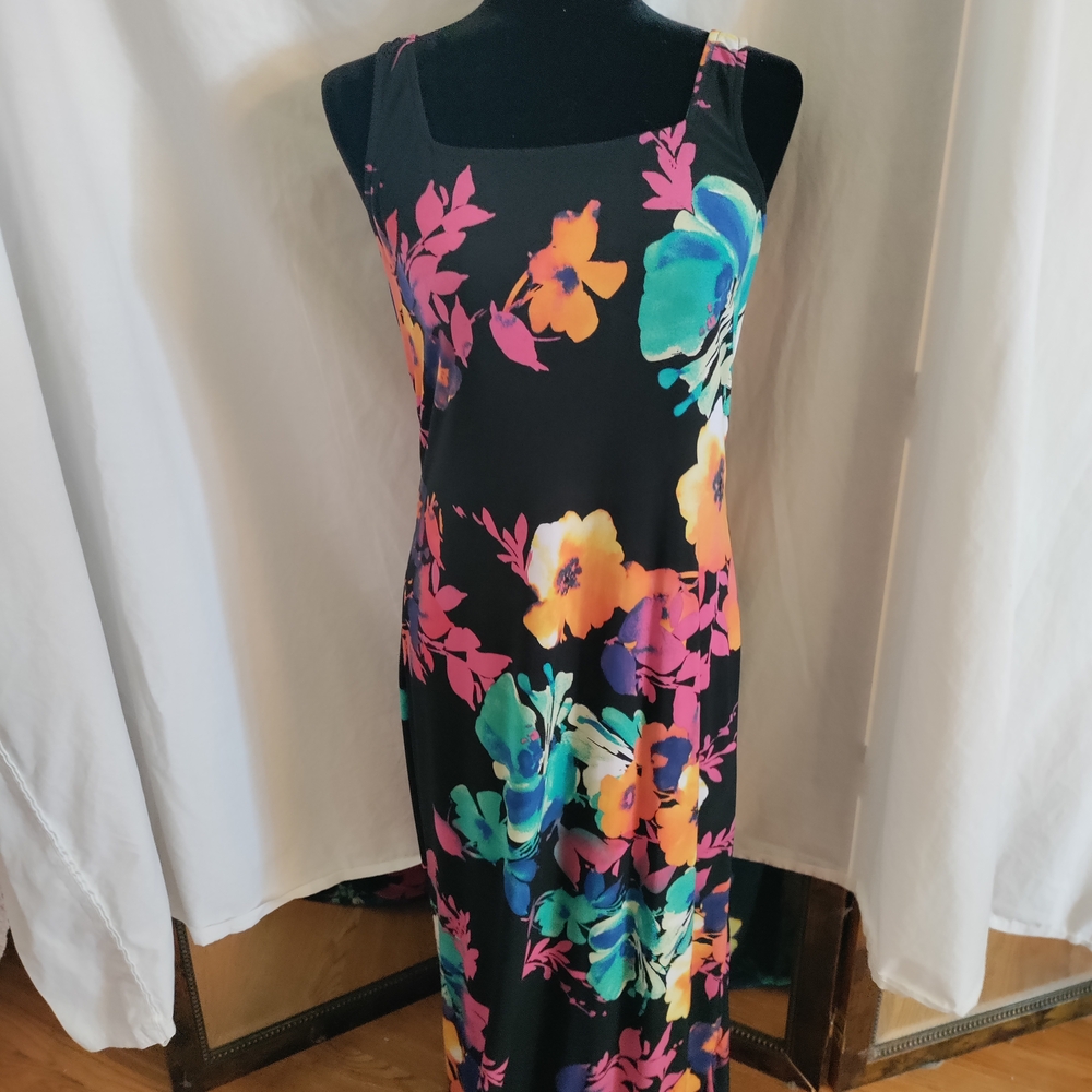Floral Sleeveless Dress - Multicolor